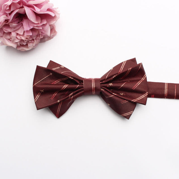 Men's Fangled Jacquard Texture Suit Bow Tie - # 12 - image 14