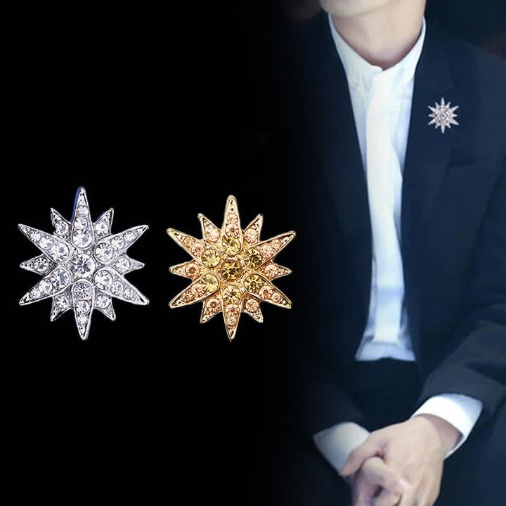 Men's Stunning Hexagram Star Brooch - image 0