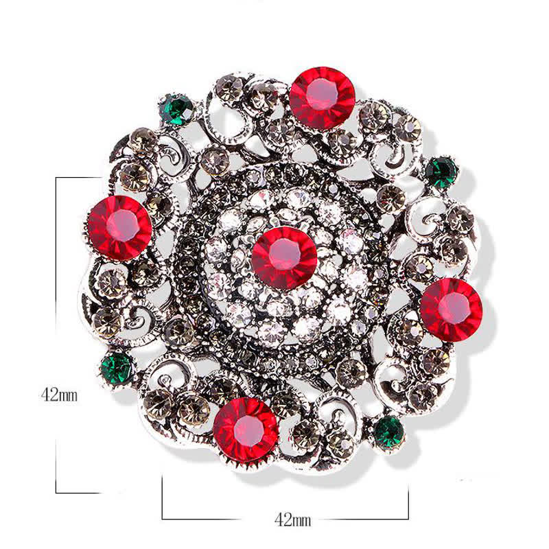 Women's Baroque Court Hollow Flower Brooch - image 4