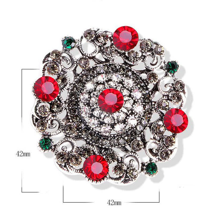 Women's Baroque Court Hollow Flower Brooch - image 4