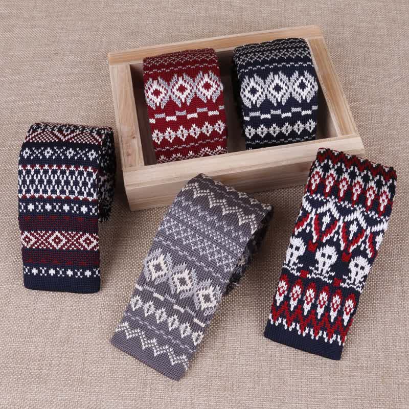 Men's Exotic Skinny Knitted Necktie - image 2