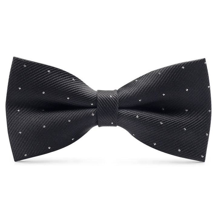 Men's Polka Dotted Formal Tuxedo Bow Tie - Black - image 7