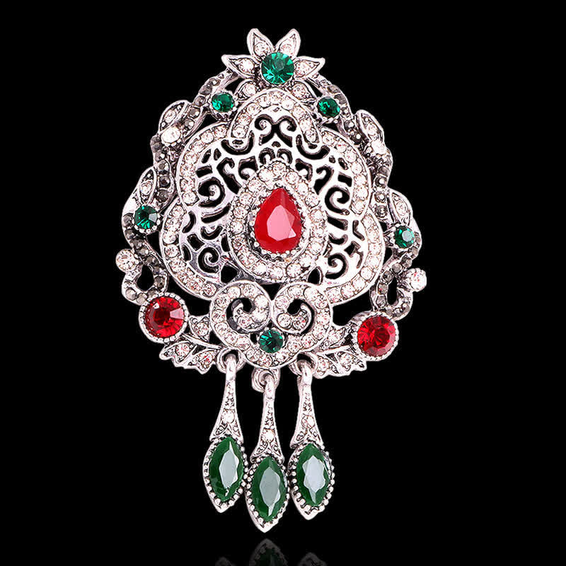 Women's Exotic Bohemian Waterdrop Brooch - image 7