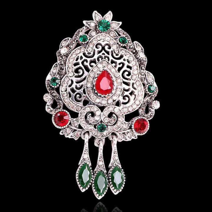 Women's Exotic Bohemian Waterdrop Brooch - image 7