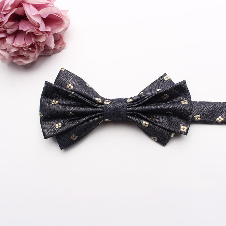 Men's Fangled Jacquard Texture Suit Bow Tie - # 25 - image 27