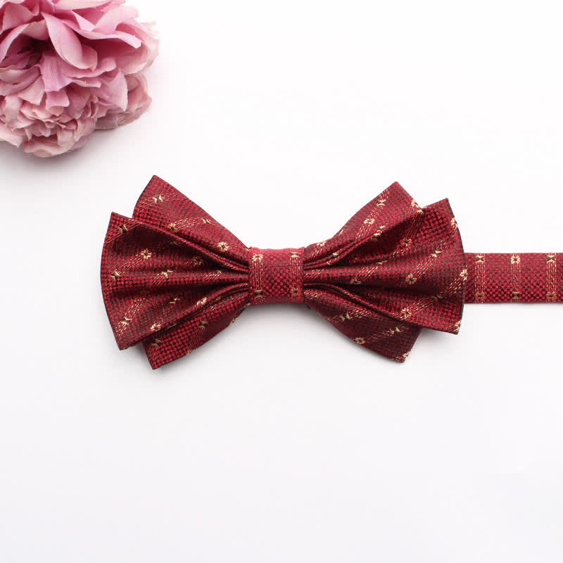 Men's Fangled Jacquard Texture Suit Bow Tie - # 10 - image 12