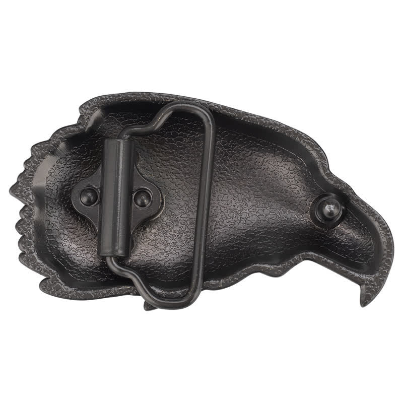 Men's DIY 3D Bald Eagle Head Buckle Leather Belt - image 1
