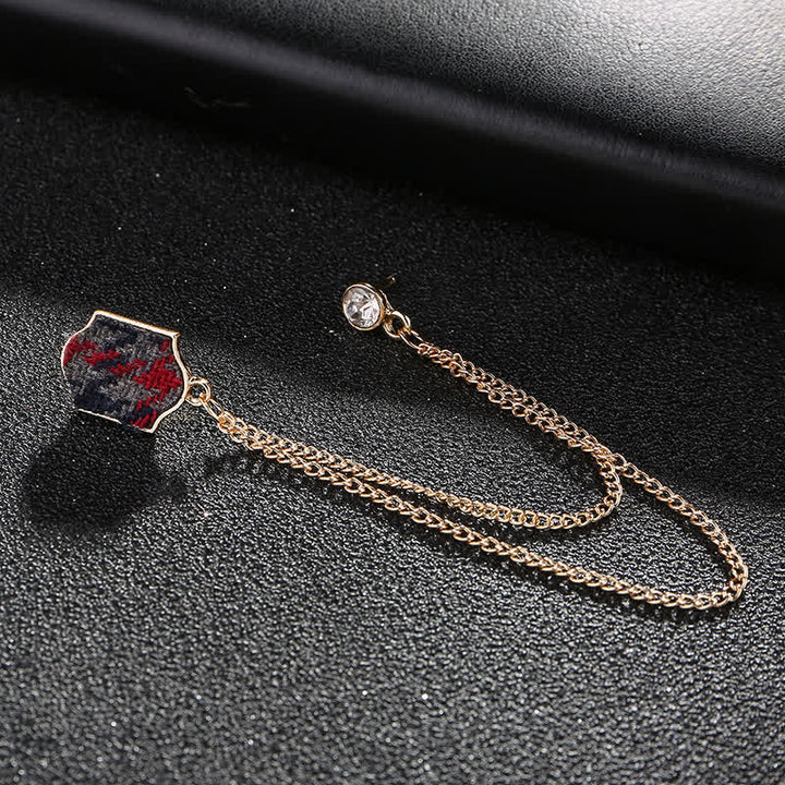 Men's British Cloth Personality Brooch - image 2
