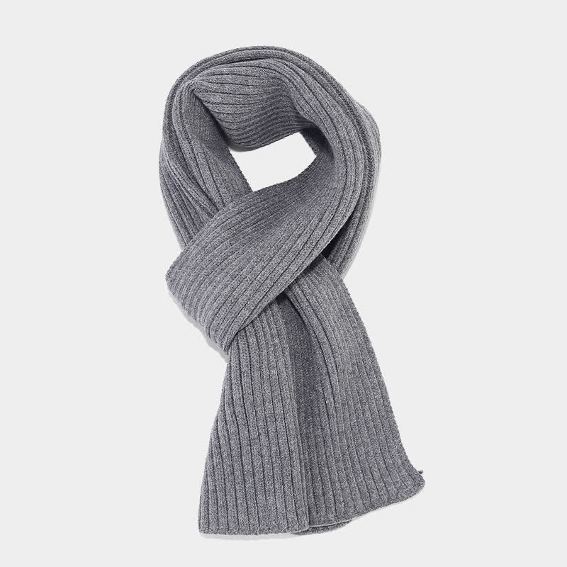 3Pcs Unisex Classic Versatile Hat Scarf Gloves Set - image 2