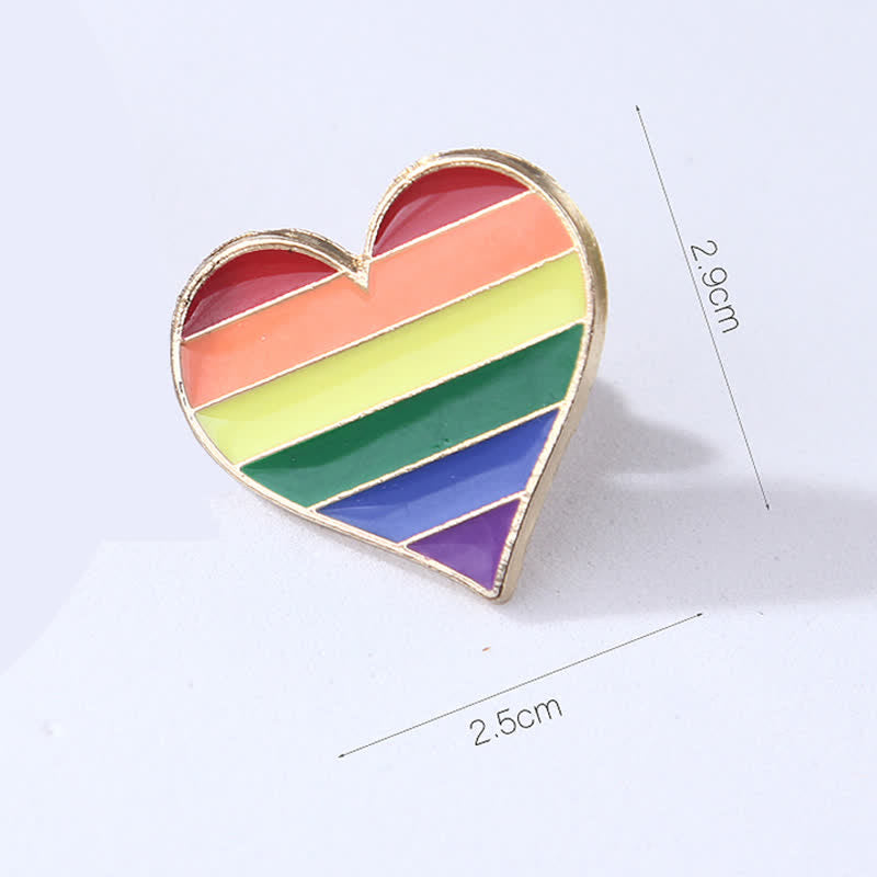 4Pcs Love Is Love Rainbow Flag Pride Brooch - image 4