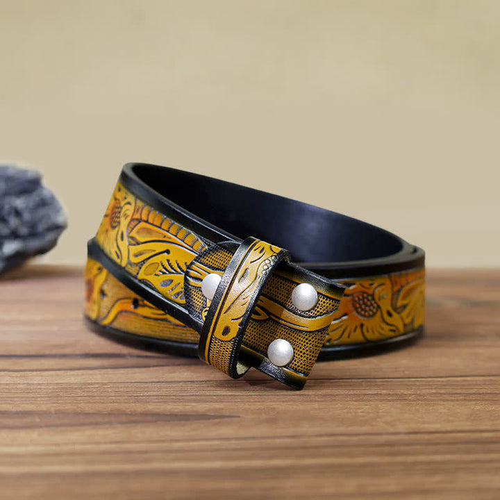 Men's DIY Matador Buckle Leather Belt - image 20