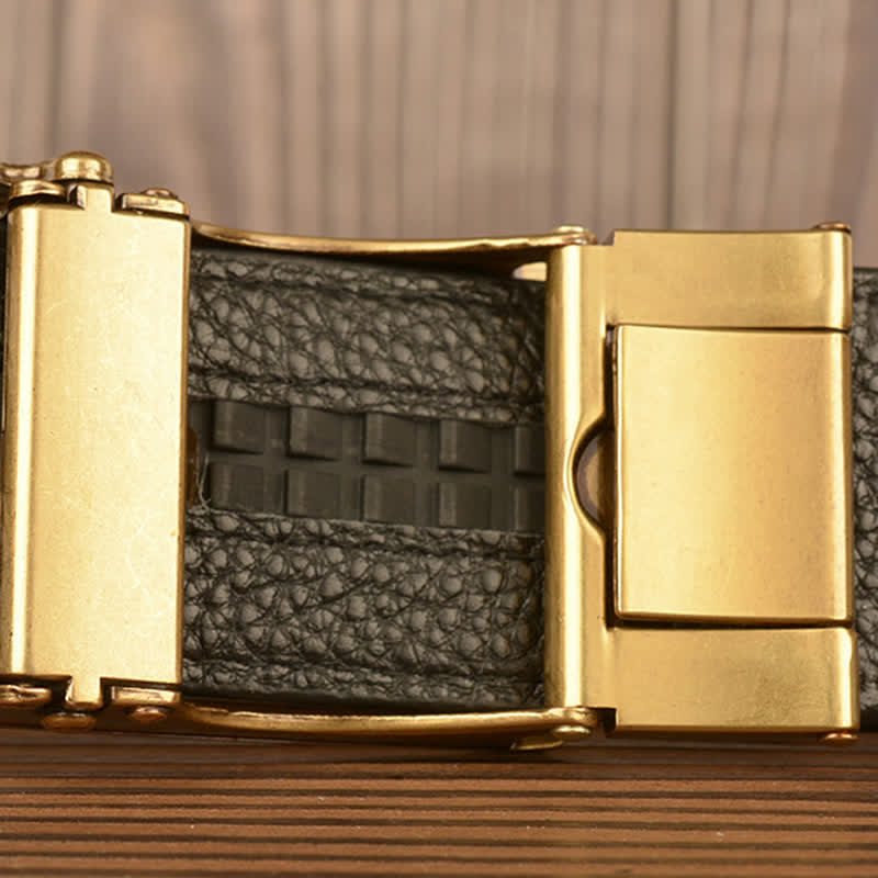 Men's Punk Elephant Alligator Pattern Leather Belt - image 6