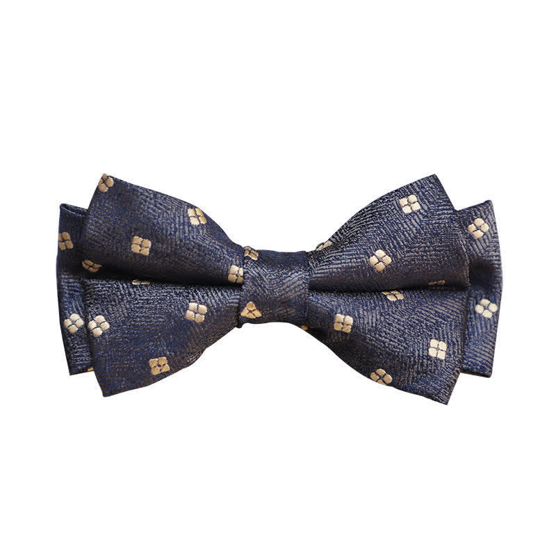 Men's Retro Floral Leaves Bow Tie - image 9