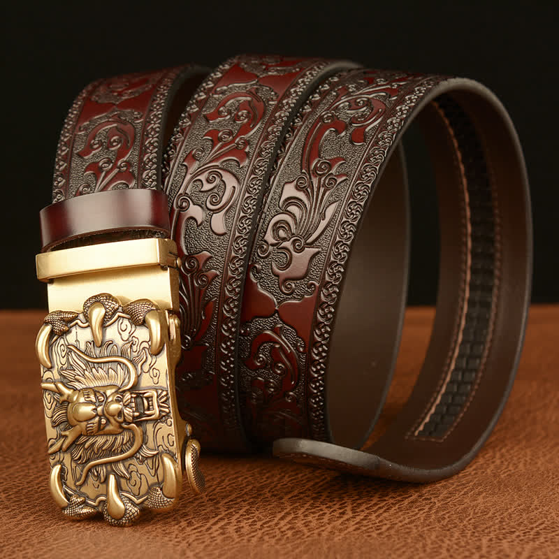 Men's Mighty Dragon Claw Leather Belt - image 1