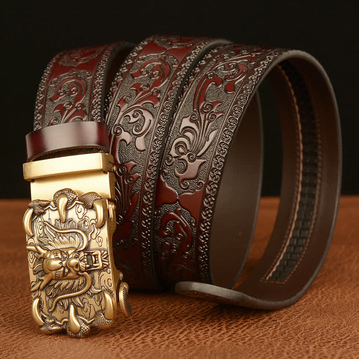 Men's Mighty Dragon Claw Leather Belt - image 1
