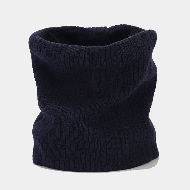 3Pcs Unisex Solid Color Twill Hat Scarf Gloves Set - image 2