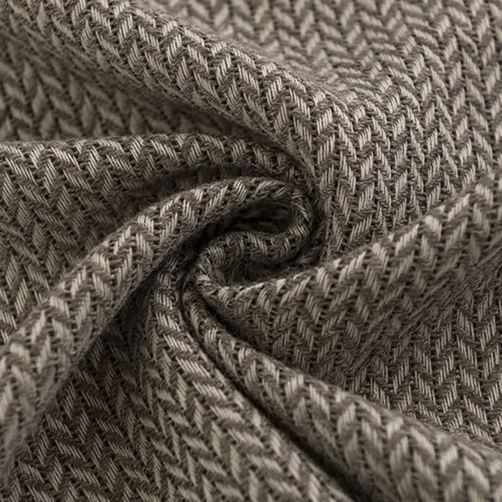 Women's Chunky Simple Herringbone Tassel Scarf - image 9