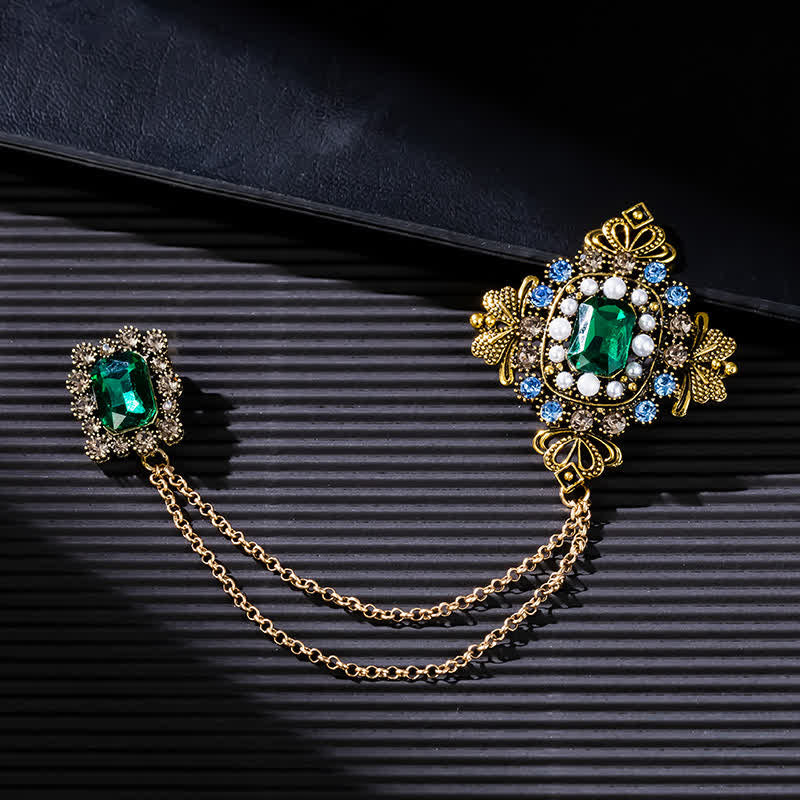 Women's Baroque Palace Chain Brooch  - image 3