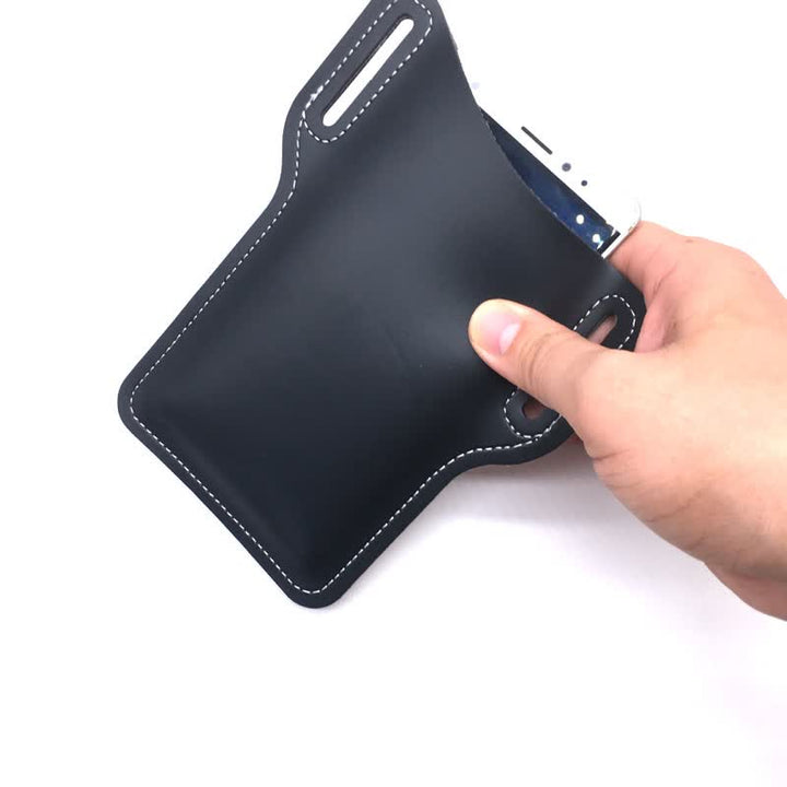 Mobile Phone Holster Leather Loop Case Belt Bag - image 7