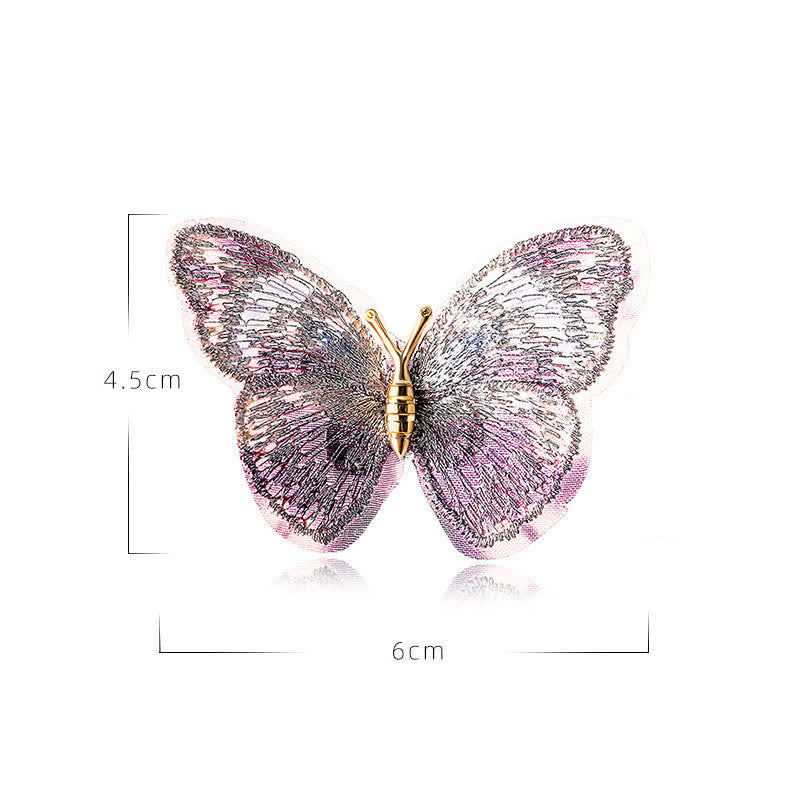 Women's Dreamy Embroidery Butterfly Brooch  - image 8
