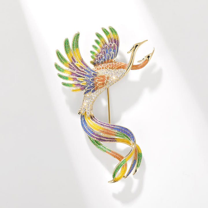 Women's Flying Two Headed Phoenix Brooch - image 9
