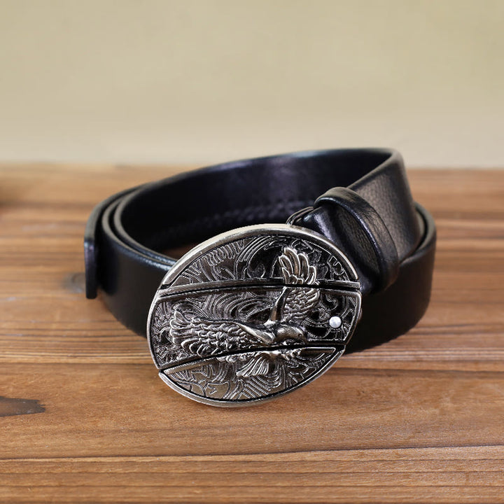 Men's Soaring Eagle Leather Belt With Folding Knife - Soaring Eagle - 46 - image 6