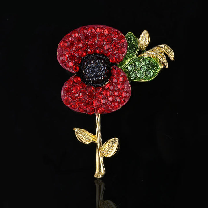 Women's Alive Poppy Safflower Brooch - Gold - image 2