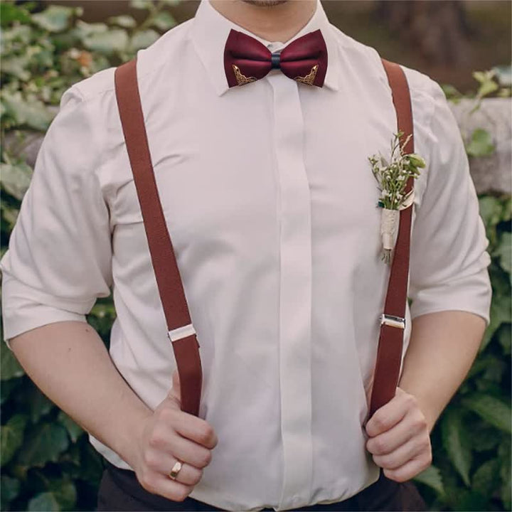 Men's Classic Metal Gold Bow Tie - image 1