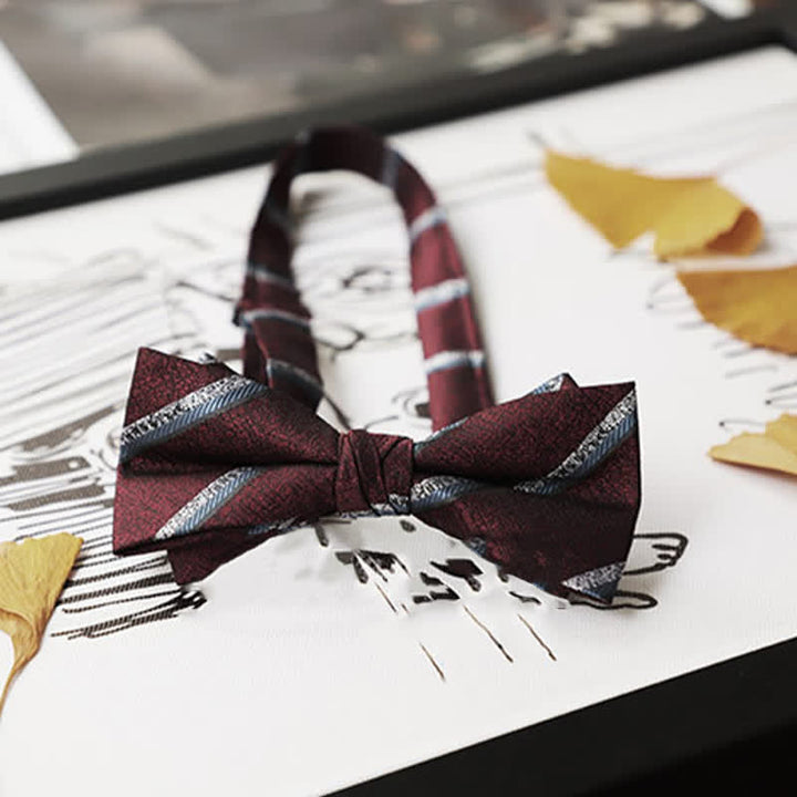 Men's Burgundy Series Gentleman Bow Tie - image 19