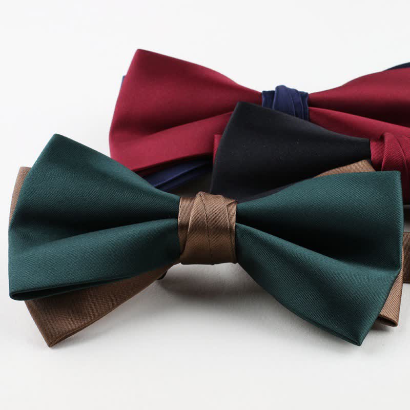 Men's Asymmetrical Two Tone Bow Tie - image 20