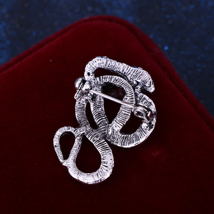 Men's Bending Creep Cobra Snake Brooch - image 12