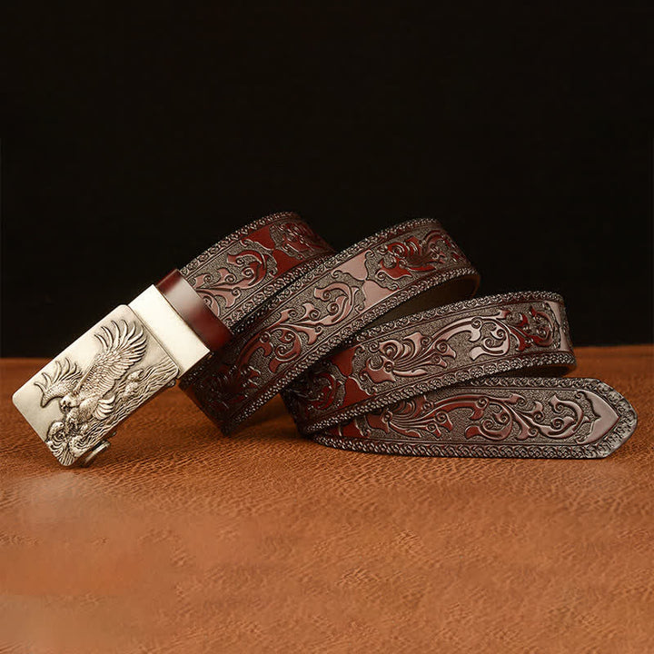 Men's Eagle Expanded Its Wings Leather Belt - image 16
