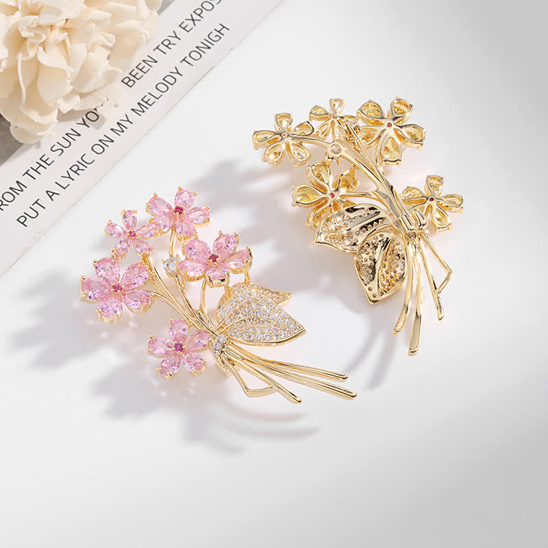 Women's Temperament Bouquet Brooch - image 1