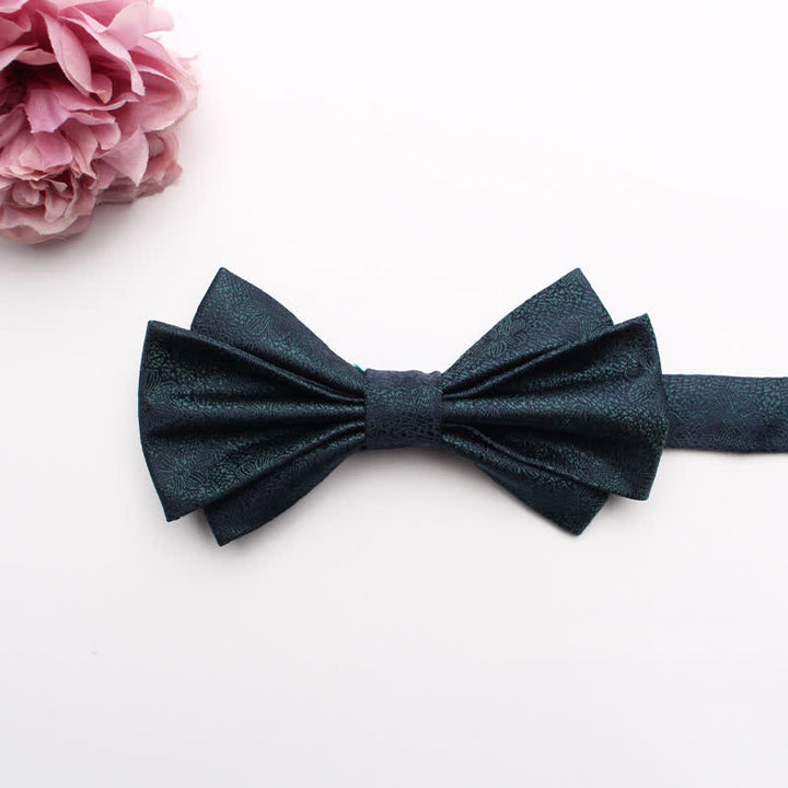 Men's Fangled Jacquard Texture Suit Bow Tie - # 23 - image 25