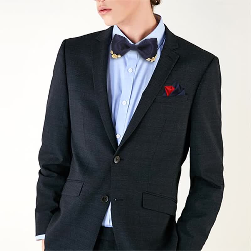 Men's Leaves Garden Wedding Bow Tie - image 12