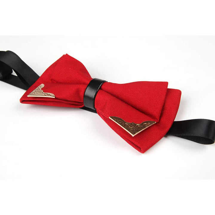 Men's Classic Metal Gold Bow Tie - image 18