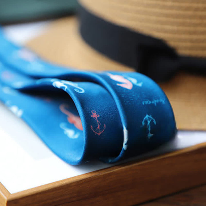 Men's Colourful Prehistoric Creatures Necktie - image 4