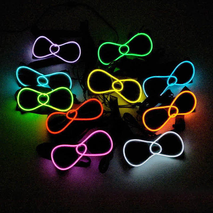Flashing Round LED Glowing Bow Tie - image 0