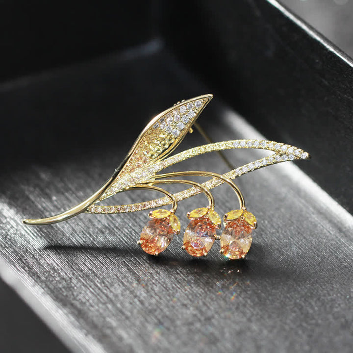 Women's Bellflower Lily Of The Valley Brooch - image 3