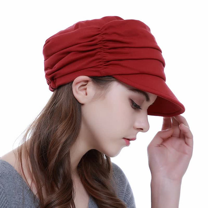 Women's Soft-Brimmed Hat Pleated Baseball Cap - image 8