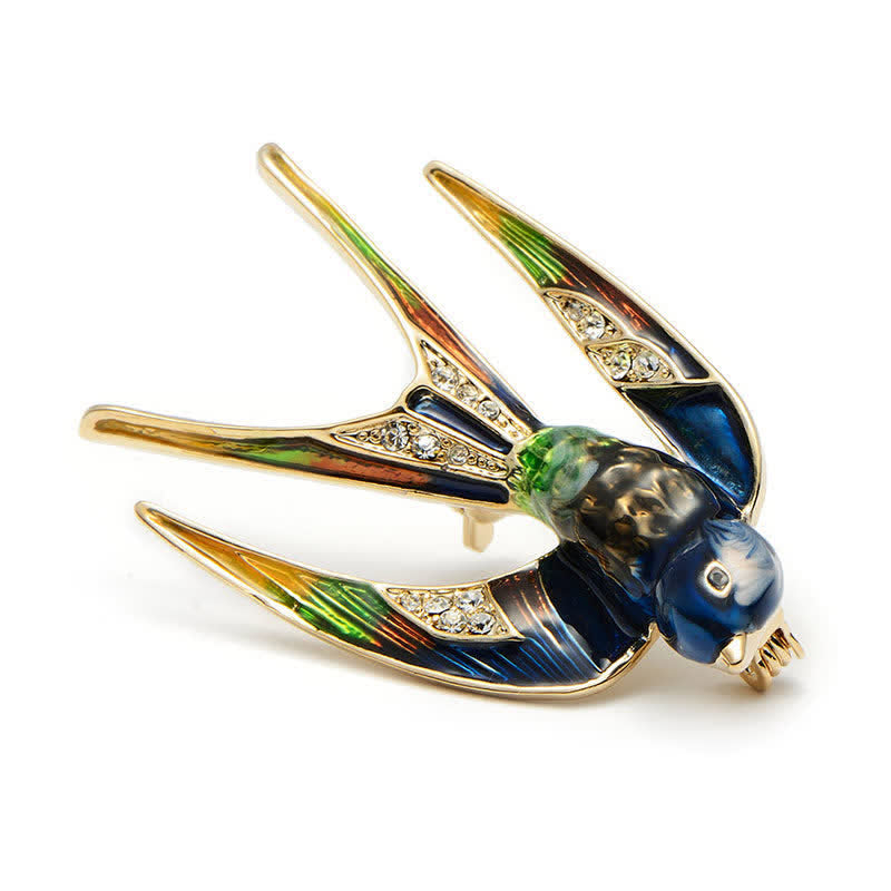 Women's Cute Enamel Swallow Brooch - image 6