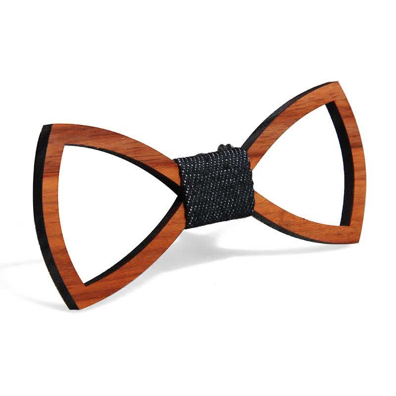Men's Creative Funny Wooden Bow Tie - Style #2 - image 3