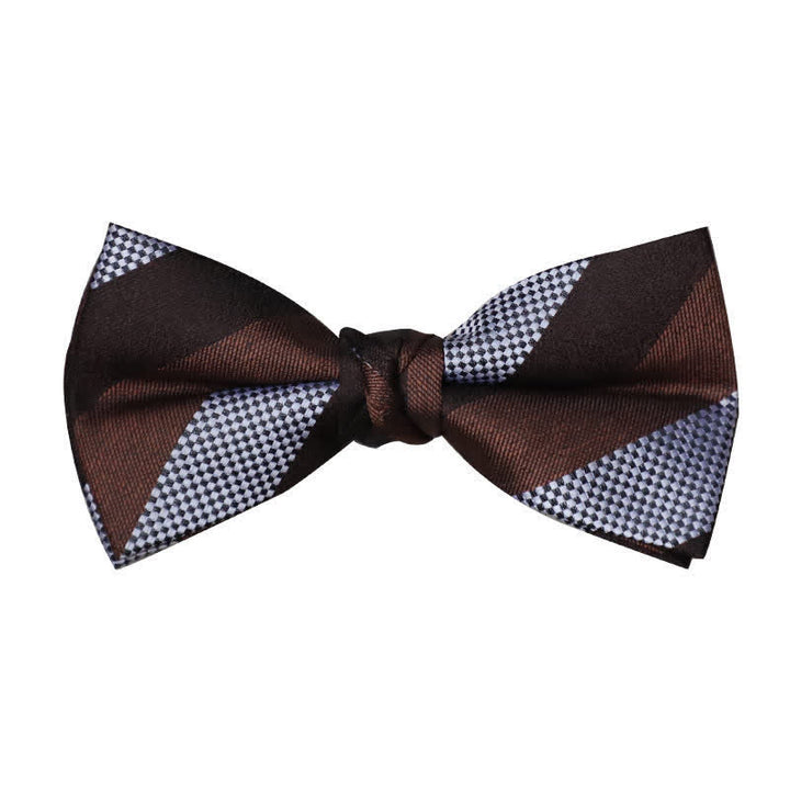 Men's Delicate Vintage Plain Bow Tie - image 27