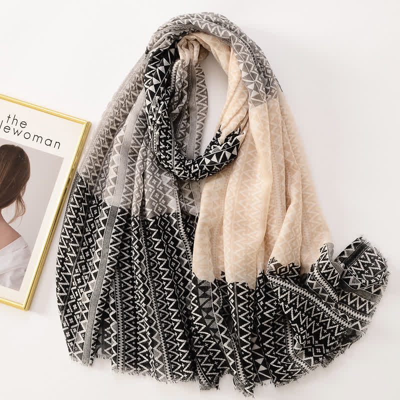Women's Thin Lovely Butterfly Floral Tassel Scarf - Style #3 - image 8