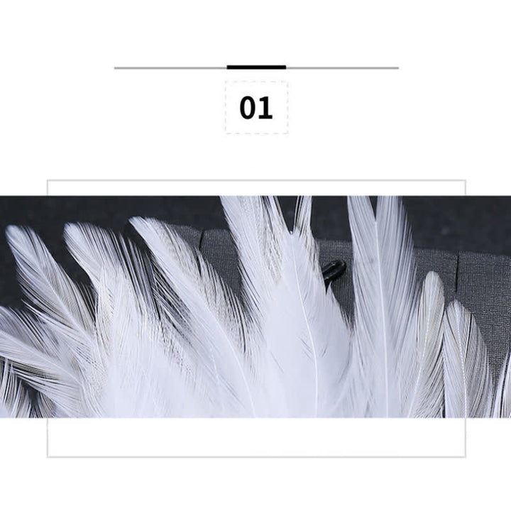 Women's Luxury Crystal Branch Snowflake Feather Brooch - image 4