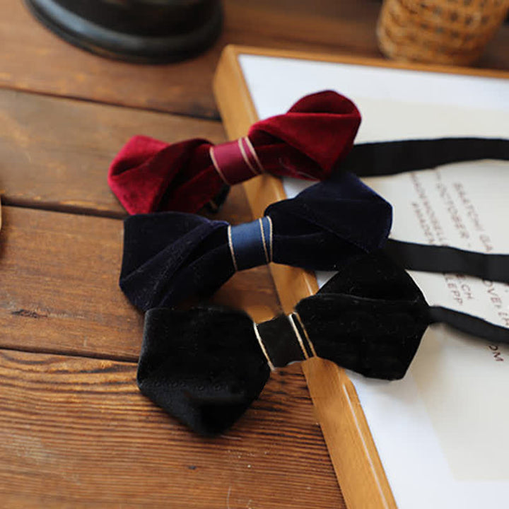 Men's Advanced Velvet Twist Bow Tie - image 12