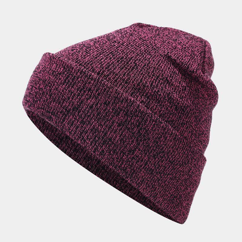 3Pcs Unisex Slouchy Warm Beanie Hat Scarf Gloves Set - image 1