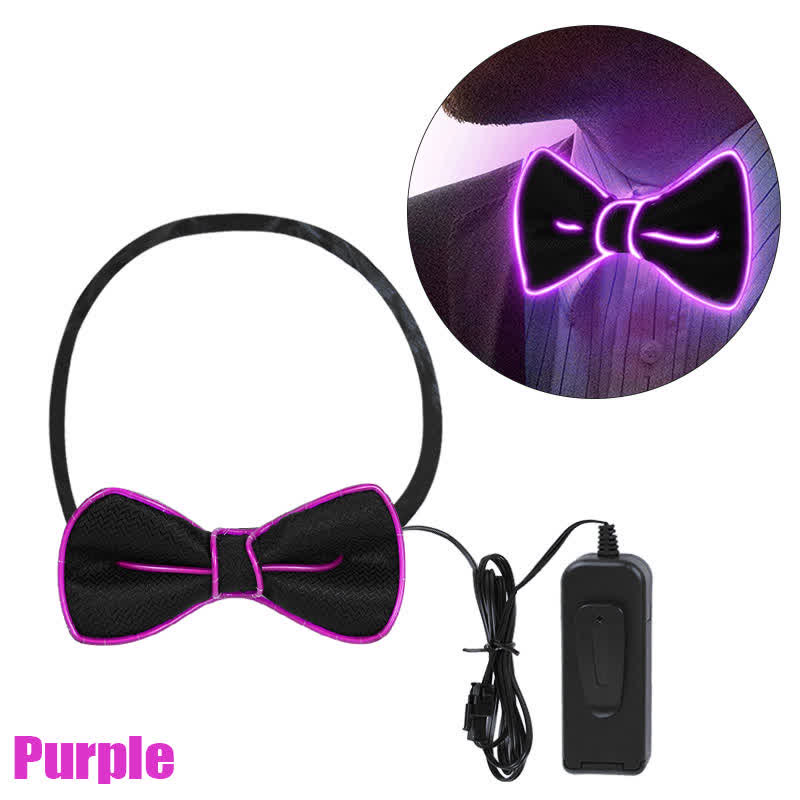 Men's LED Luminous Glowing Bow Tie - image 12