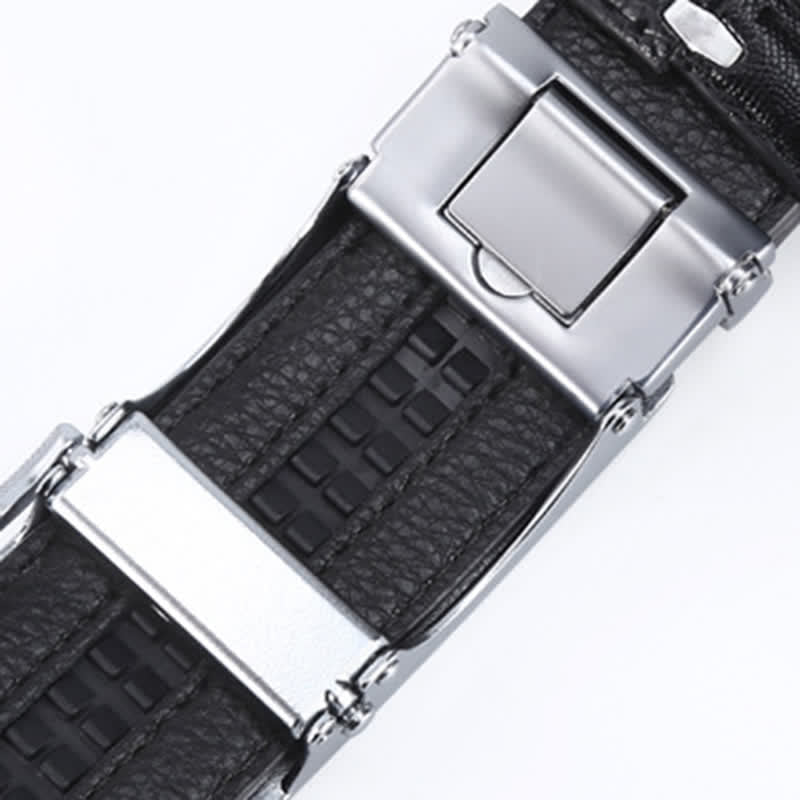 Men's Luxury Crocodile Skin Pattern Leather Belt - image 8