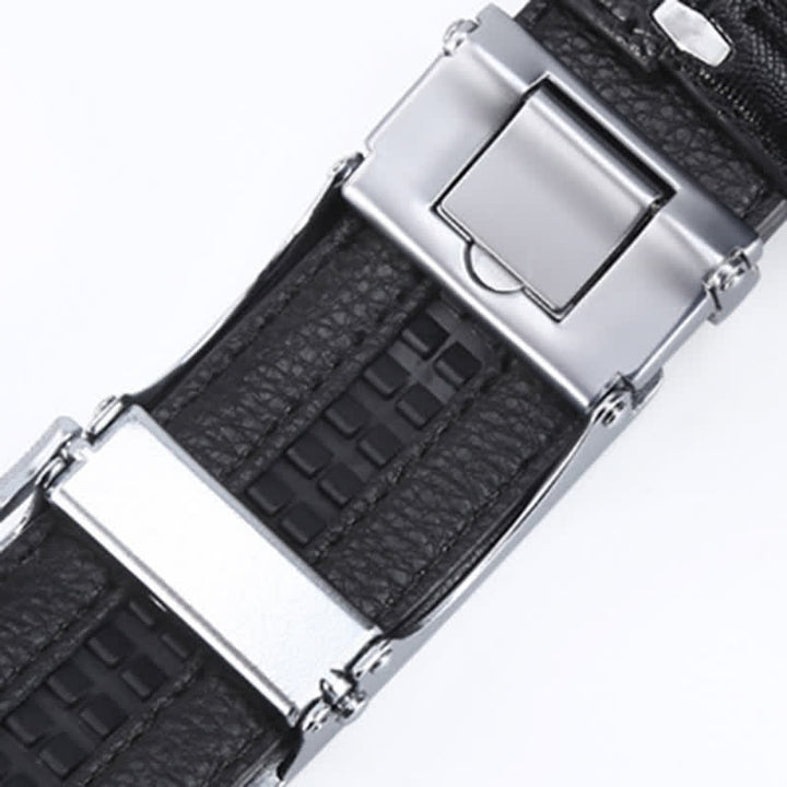 Men's Luxury Crocodile Skin Pattern Leather Belt - image 8